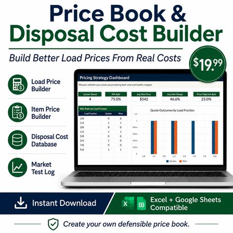 Price book & disposal cost builder workbook preview