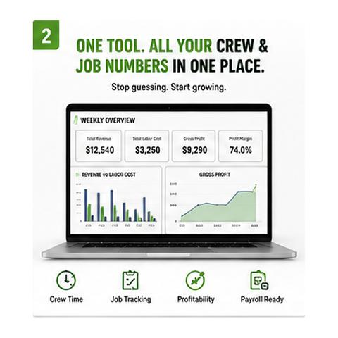 Crew & job tracker workbook preview