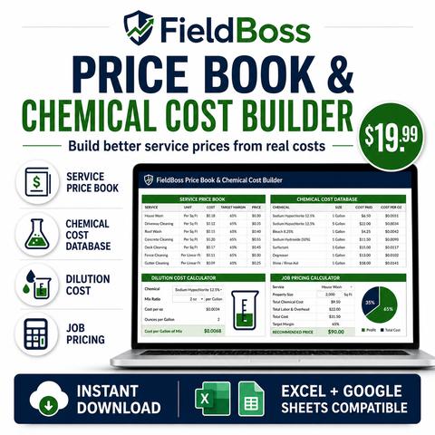 Price book & chemical cost builder workbook preview